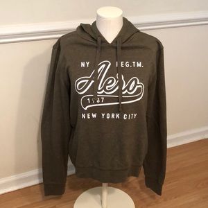 AEROPOSTALE WOMENS OLIVE HOODIE SWEATSHIRT XL